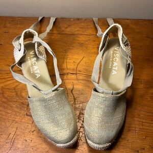 EUC - Limited Edition Canvas Espadrille Wedges 7.5-8 (39)